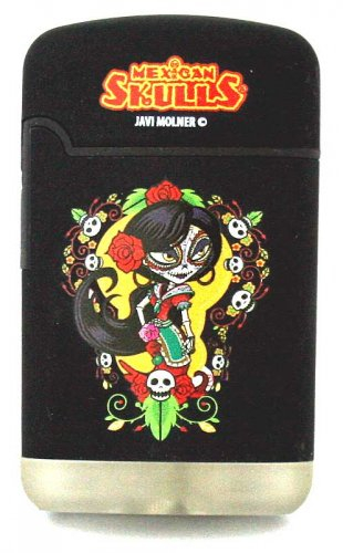 Mexican Skulls Easy Torch 8 Jet Feuerzeug Catrinas Schwarz 2 Mexican Skulls Easy Torch 8 Jet Feuerzeug Catrinas Schwarz 2