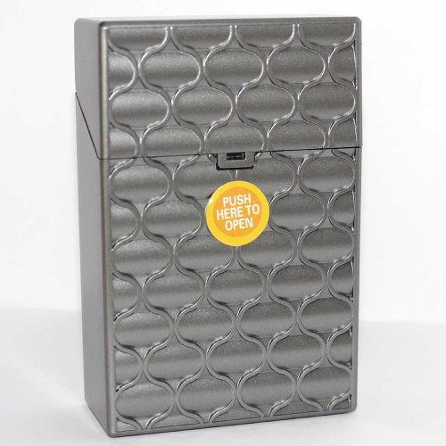 Clic Boxx 20er Deluxe Silber Grau No 1 Zigarettenbox Clic Boxx 20er Deluxe Silber Grau No 1 Zigarettenbox
