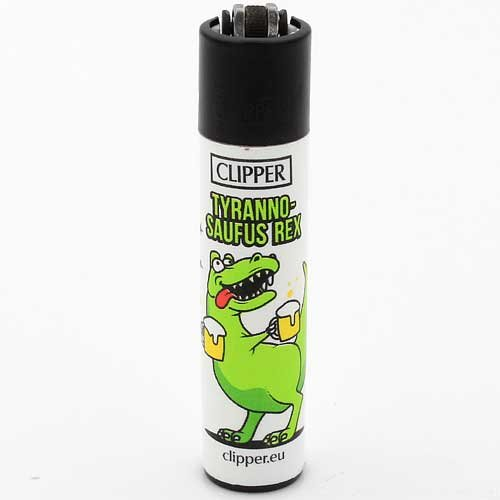 Clipper Feuerzeug Bier 2 - 1v4 TYRANNOSAUFUS REX Clipper Feuerzeug Bier 2 - 1v4 TYRANNOSAUFUS REX