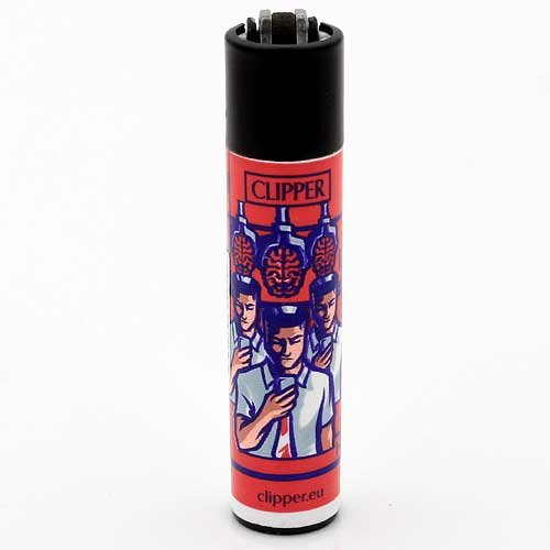 Clipper Feuerzeug Digital World - 3v4 HIRNLOS Clipper Feuerzeug Digital World - 3v4 HIRNLOS