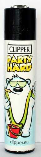 Clipper Feuerzeug Eisbären - 2/4 Party Hard Clipper Feuerzeug Eisbären - 2/4 Party Hard