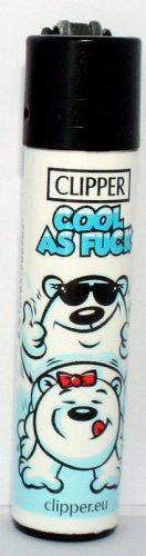 Clipper Feuerzeug Eisbären - 3/4 Cool as Fuck Clipper Feuerzeug Eisbären - 3/4 Cool as Fuck