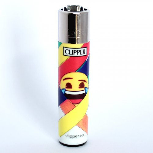 Clipper Feuerzeug Emoji Mix 2 Tränen Lach Smiley - 3/4 Clipper Feuerzeug Emoji Mix 2 Tränen Lach Smiley - 3/4