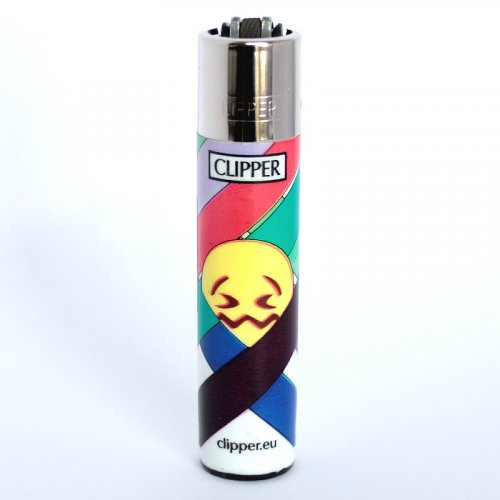 Clipper Feuerzeug Emoji Mix 2 Unwohl Smiley - 1/4 Clipper Feuerzeug Emoji Mix 2 Unwohl Smiley - 1/4