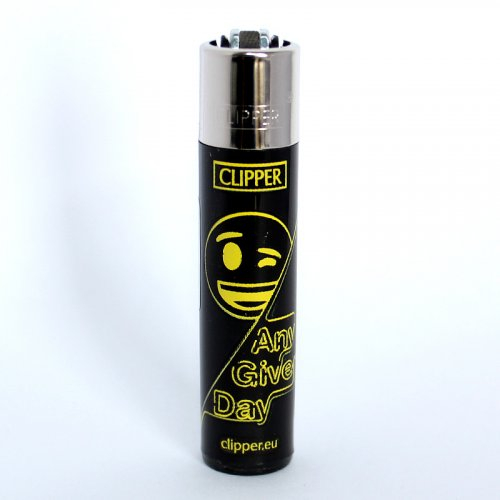 Clipper Feuerzeug EmojiMix3 Any given Day gelb - 1/4 Clipper Feuerzeug EmojiMix3 Any given Day gelb - 1/4