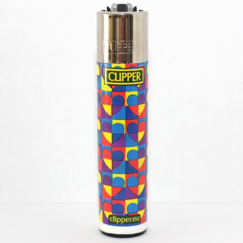 Clipper Feuerzeug Herzen 4 Farbig - 3v4
