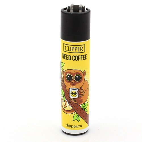 Clipper Feuerzeug Koboldmakis - 2v4 NEED COFFEE Clipper Feuerzeug Koboldmakis - 2v4 NEED COFFEE
