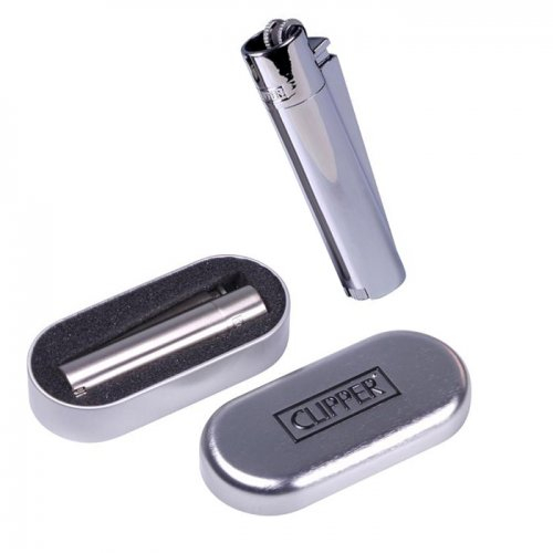 Clipper Feuerzeug Metall Silber Clipper Feuerzeug Metall Silber