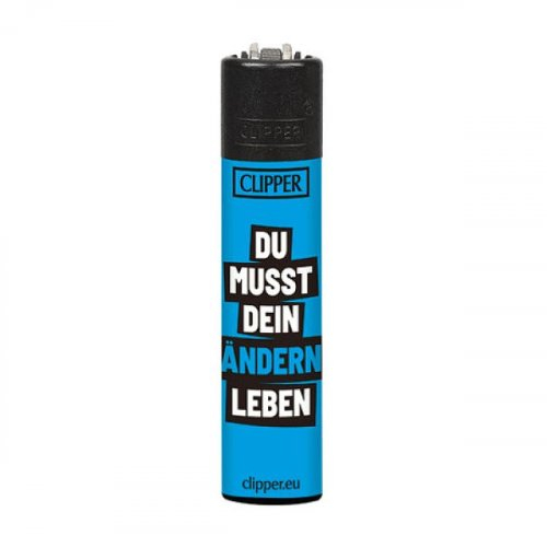 Clipper Feuerzeug Slogan 18 - 3/4 Du musst dein Ändern leben Clipper Feuerzeug Slogan 18 - 3/4 Du musst dein Ändern leben