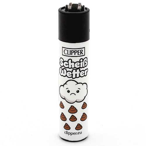 Clipper Feuerzeug Slogan 25 - 1v4 SCHEIß WETTER Clipper Feuerzeug Slogan 25 - 1v4 SCHEIß WETTER