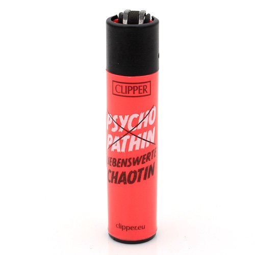 Clipper Feuerzeug Slogan 26 - 2v4 LIEBENSWERTE CHAOTIN Clipper Feuerzeug Slogan 26 - 2v4 LIEBENSWERTE CHAOTIN