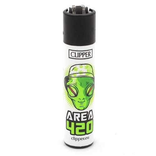 Clipper Feuerzeug Weed Slogan 2 - 4v4 AREA 420 Clipper Feuerzeug Weed Slogan 2 - 4v4 AREA 420