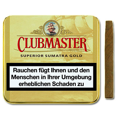 Clubmaster Zigarillos Superior Sumatra Gold 161 Clubmaster Zigarillos Superior Sumatra Gold 161
