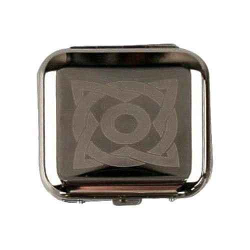 Cool Taschenaschenbecher eckig chrom poliert Oval mit Ecken Cool Taschenaschenbecher eckig chrom poliert Oval mit Ecken