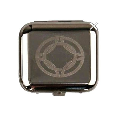 Cool Taschenaschenbecher eckig chrom poliert Oval Cool Taschenaschenbecher eckig chrom poliert Oval