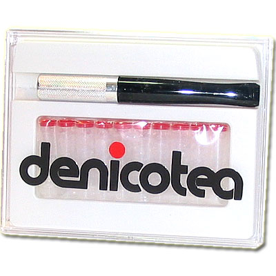 Denicotea Zigarettenspitze Trendy Schwarz Silber Denicotea Zigarettenspitze Trendy Schwarz Silber