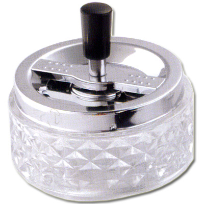Dreh-Ascher Chrom Glasunterteil 10,5 cm Dreh-Ascher Chrom Glasunterteil 10,5 cm