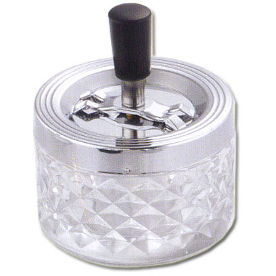 Dreh-Ascher Chrom Glasunterteil 9,5 cm Dreh-Ascher Chrom Glasunterteil 9,5 cm