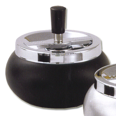 Dreh-Ascher Chrom Schwarz 13 cm Dreh-Ascher Chrom Schwarz 13 cm