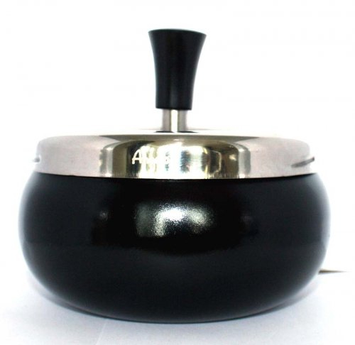 Dreh-Ascher Chrom Schwarz-Matt 11 cm Dreh-Ascher Chrom Schwarz-Matt 11 cm