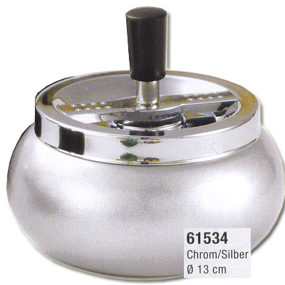 Dreh-Ascher Chrom Silber 13 cm Dreh-Ascher Chrom Silber 13 cm