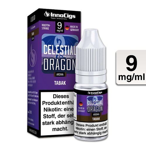 E-Liquid InnoCigs Celestial Dragon Tabak 9 mg Nikotin E-Liquid InnoCigs Celestial Dragon Tabak 9 mg Nikotin