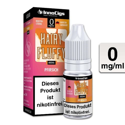 E-Liquid InnoCigs Hairy Fluffy Pfirsich 0mg Nikotin E-Liquid InnoCigs Hairy Fluffy Pfirsich 0mg Nikotin