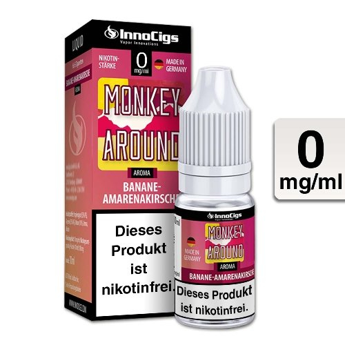 E-Liquid InnoCigs Monkey Around Banane-Amarenakirsche 0mg Nikotin E-Liquid InnoCigs Monkey Around Banane-Amarenakirsche 0mg Nikotin