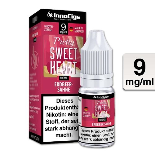 E-Liquid InnoCigs Pretty Sweetheart Sahne-Erdbeer 9 mg Nikotin E-Liquid InnoCigs Pretty Sweetheart Sahne-Erdbeer 9 mg Nikotin