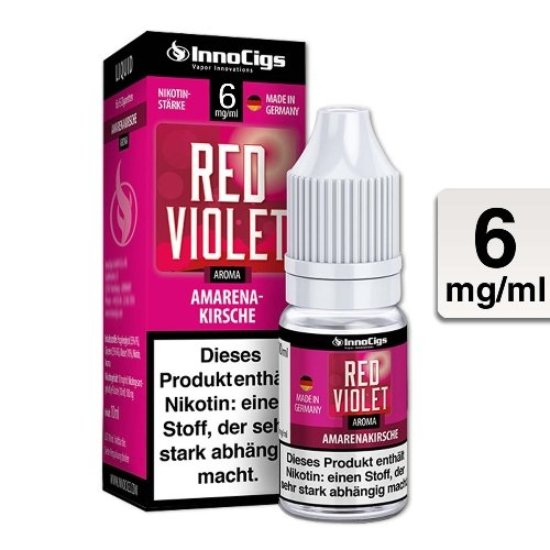 E-Liquid InnoCigs Red Violet Amarenakirsche 6 mg Nikotin E-Liquid InnoCigs Red Violet Amarenakirsche 6 mg Nikotin