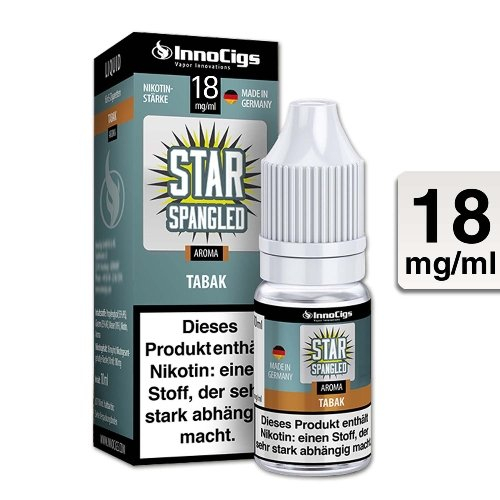 E-Liquid InnoCigs Star Spangled Tabak 18mg Nikotin E-Liquid InnoCigs Star Spangled Tabak 18mg Nikotin
