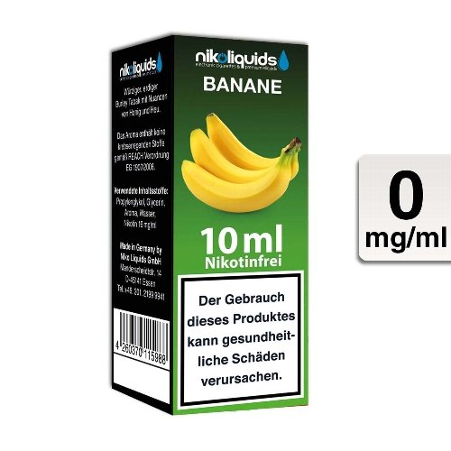 E-Liquid NIKOLIQUIDS Banane 0mg ohne Nikotin E-Liquid NIKOLIQUIDS Banane 0mg ohne Nikotin