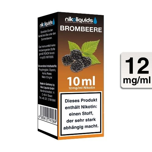 E-Liquid NIKOLIQUIDS Brombeere 12 mg E-Liquid NIKOLIQUIDS Brombeere 12 mg