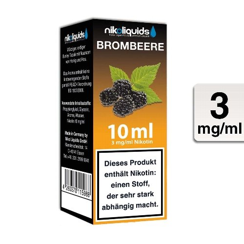 E-Liquid NIKOLIQUIDS Brombeere 3 mg E-Liquid NIKOLIQUIDS Brombeere 3 mg