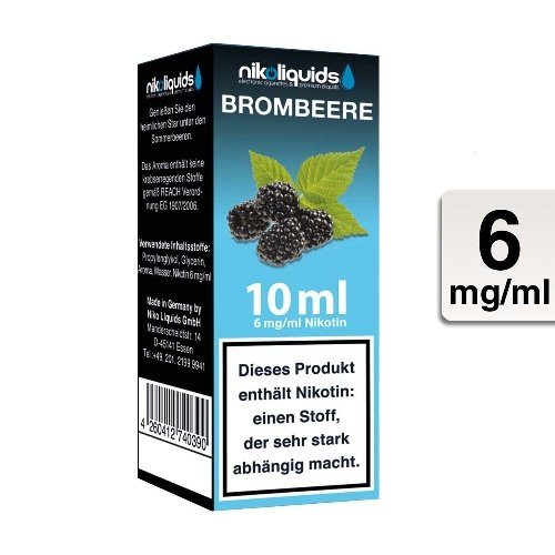 E-Liquid NIKOLIQUIDS Brombeere 6 mg E-Liquid NIKOLIQUIDS Brombeere 6 mg