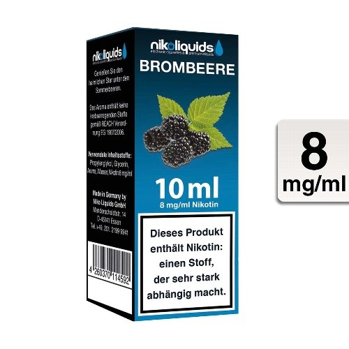 E-Liquid NIKOLIQUIDS Brombeere 8 mg E-Liquid NIKOLIQUIDS Brombeere 8 mg