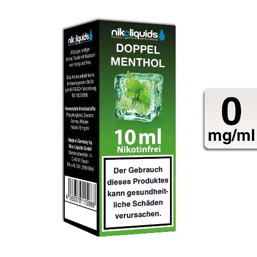 E-Liquid NIKOLIQUIDS Doppel Menthol 0mg Nikotin E-Liquid NIKOLIQUIDS Doppel Menthol 0mg Nikotin