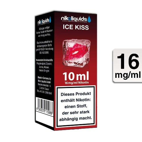 E-Liquid NIKOLIQUIDS Ice Kiss 16 mg Nikotin E-Liquid NIKOLIQUIDS Ice Kiss 16 mg Nikotin
