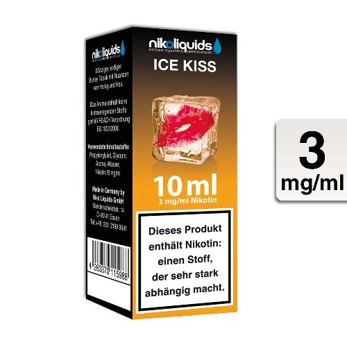 E-Liquid NIKOLIQUIDS Ice Kiss 3 mg Nikotin E-Liquid NIKOLIQUIDS Ice Kiss 3 mg Nikotin