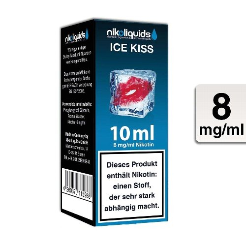 E-Liquid NIKOLIQUIDS Ice Kiss 8 mg Nikotin E-Liquid NIKOLIQUIDS Ice Kiss 8 mg Nikotin