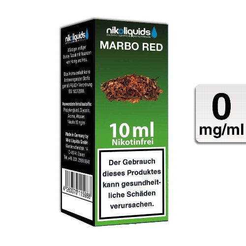 E-Liquid NIKOLIQUIDS Marbo Red 0mg ohne Nikotin E-Liquid NIKOLIQUIDS Marbo Red 0mg ohne Nikotin