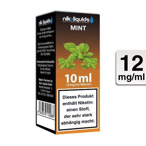 E-Liquid NIKOLIQUIDS Mint 12 mg Nikotin E-Liquid NIKOLIQUIDS Mint 12 mg Nikotin