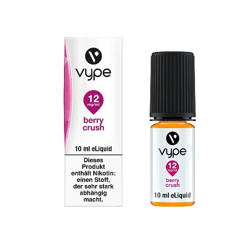 E-Liquid Vype Bottle Berry Crush 12mg SMOOTH COLLECTION E-Liquid Vype Bottle Berry Crush 12mg SMOOTH COLLECTION