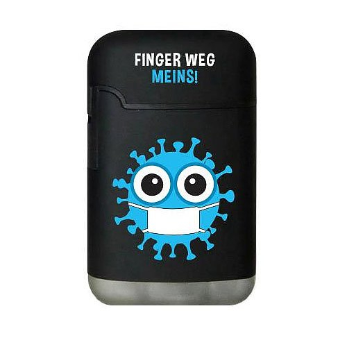 Easy Torch Finger Weg Meins! blau Feuerzeug Easy Torch Finger Weg Meins! blau Feuerzeug