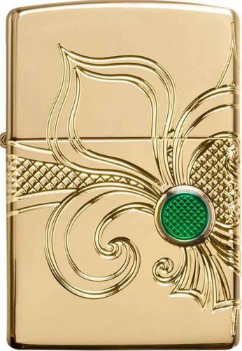 Zippo Feuerzeug Fleur de Lis Gold plated Zippo Feuerzeug Fleur de Lis Gold plated
