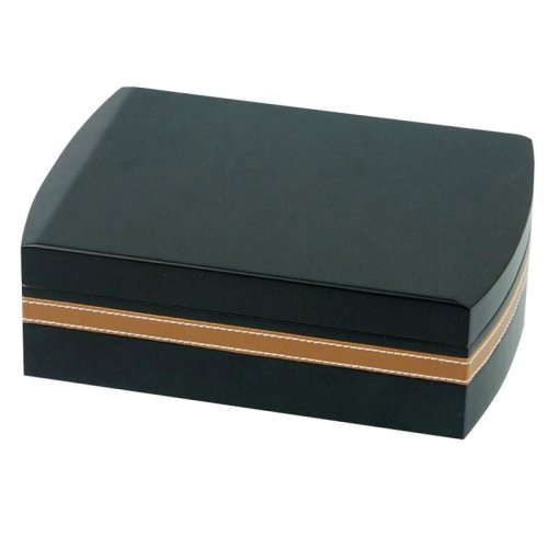 Humidor Set schwarz braun Lederoptik für ca.25 Zigarren Humidor Set schwarz braun Lederoptik für ca.25 Zigarren