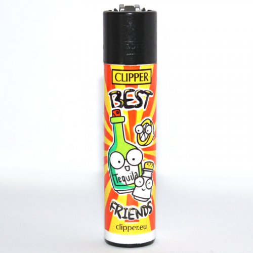 Clipper Feuerzeug Best Friends 2 - 4v4 Tequila Salz und Zitrone Clipper Feuerzeug Best Friends 2 - 4v4 Tequila Salz und Zitrone