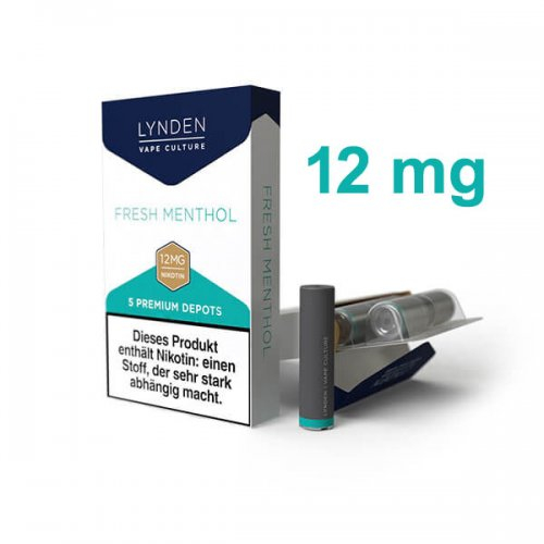 LYNDEN Depots Fresh Menthol 12 mg Nikotin LYNDEN Depots Fresh Menthol 12 mg Nikotin