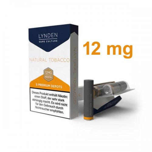 LYNDEN Depots Natural Tobacco 12 mg Nikotin LYNDEN Depots Natural Tobacco 12 mg Nikotin