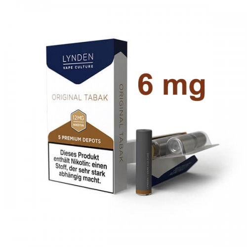LYNDEN Depots Original Tabak 6 mg Nikotin LYNDEN Depots Original Tabak 6 mg Nikotin